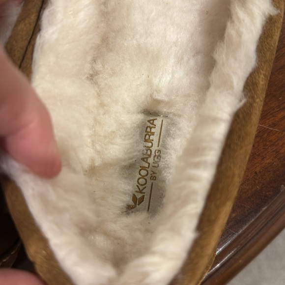 Lezly Koolaburra by UGG Cozy Flats Slip On Slippers Suede Upper Faux Fur Lining - Picture 4 of 8